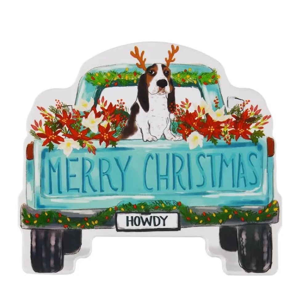🌺 New Pioneer Woman Charlie Christmas Truck Storage Container, Qty 1